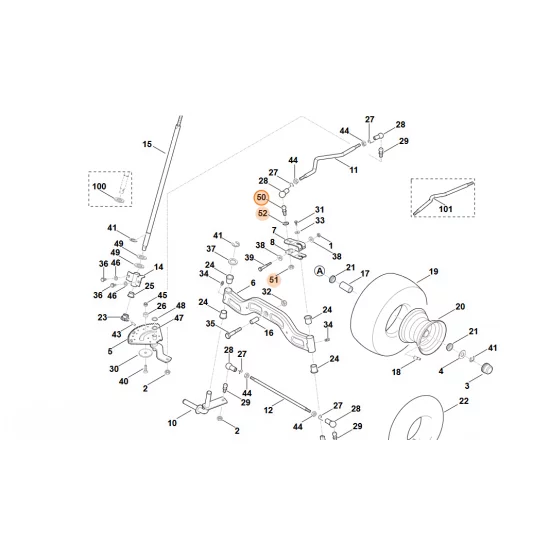 STIHL  zestaw czopa kulistego 6170 007 1016